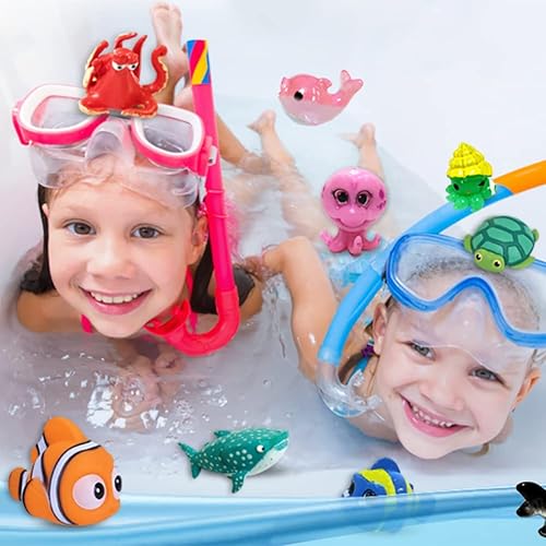 Miniatura 5 de Set de regalo de bomba de baño con animales marinos en el interior, paquete de 24 bombas de baño orgánicas para niños, bolas gaseosas hechas a mano