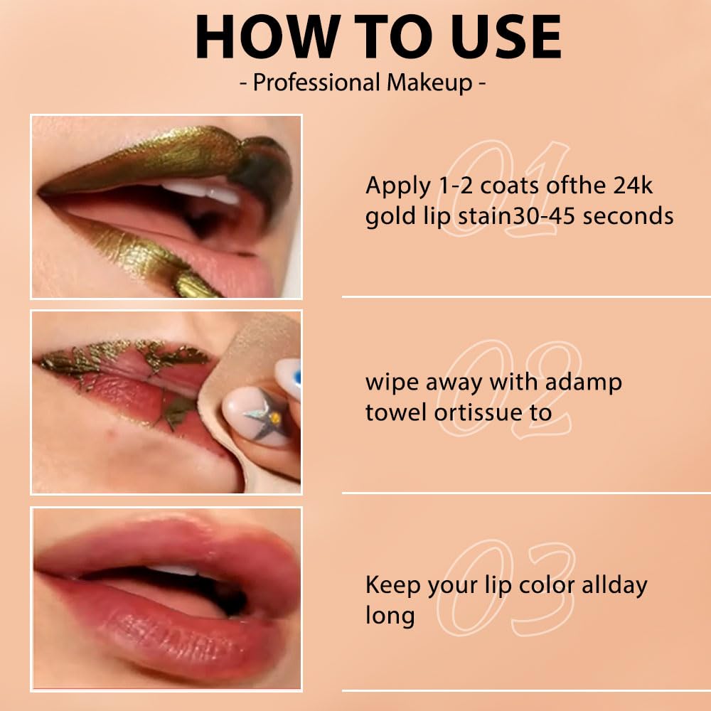 Matte Lip Stain Peel Off Lip liner Tattoo — Long Lasting Brownish Red Matte Peel Off Lip Stain, Waterproof Lipstick Lip Tattoo Stain, Transfer Proof for All Skin Types 03# image 4