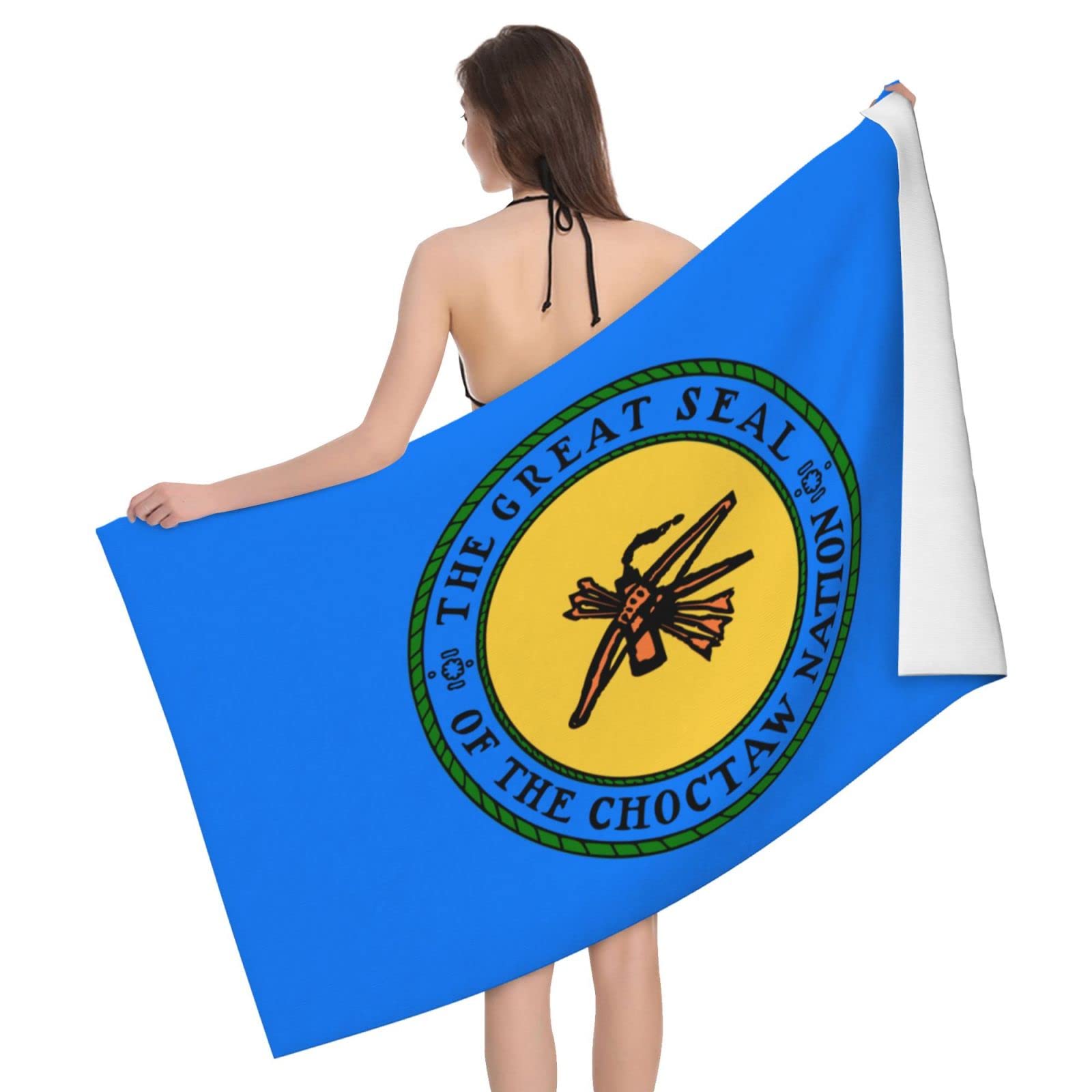 Bath Sheets The Choctaw Nation Cosy Bath Towel Durable Sand Free Wash Cloths For Bath Gift Daily Use,80X130Cm