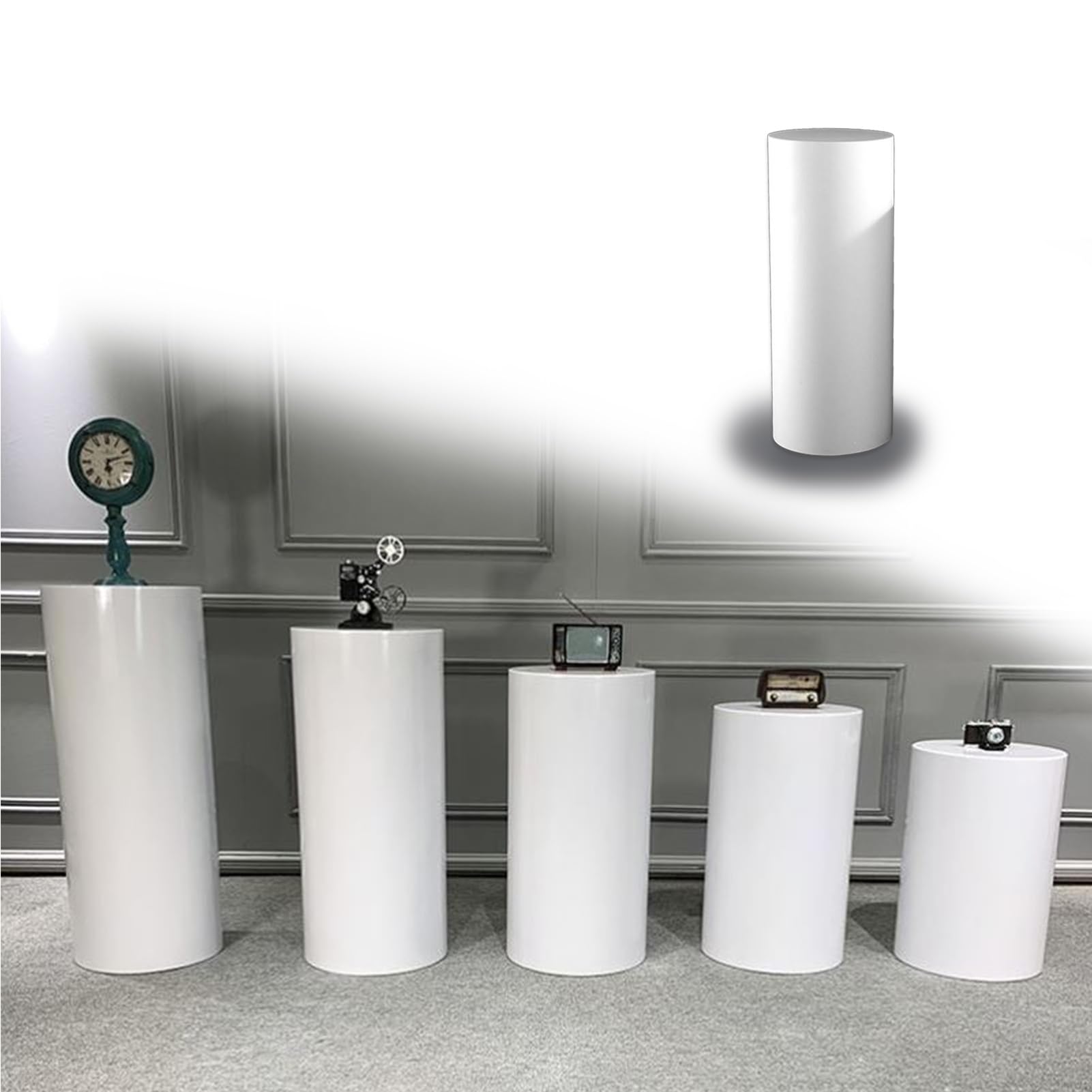 Base surélevée pour décoration et socle de boutique de vêtements rond