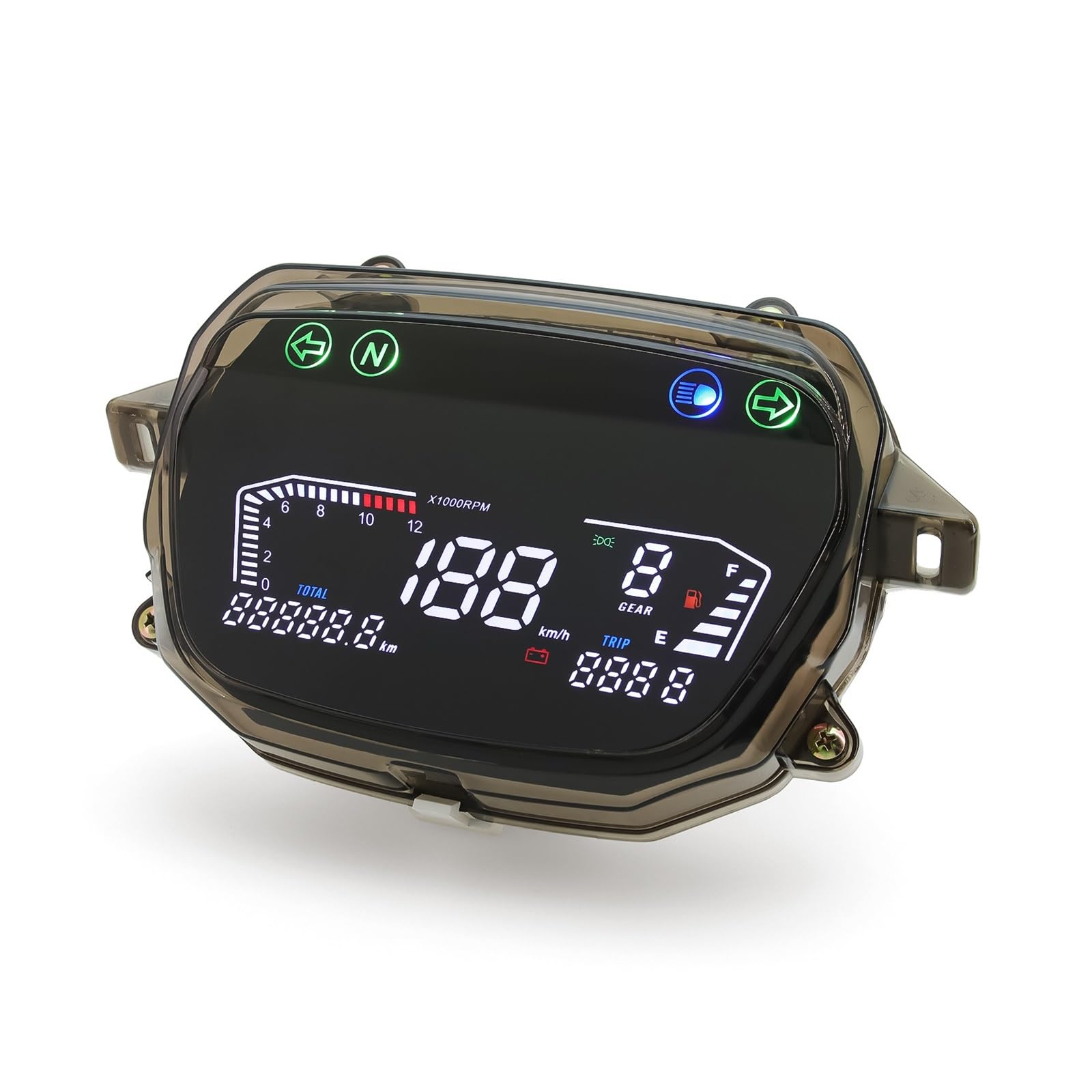 Velocímetro Digital para Demak EX90 Para | Pantalla de velocidad del tablero de instrumentos de la motocicleta MEDIDOR DIGITAL Tacómetro Odómetro para Demak EX90 Para