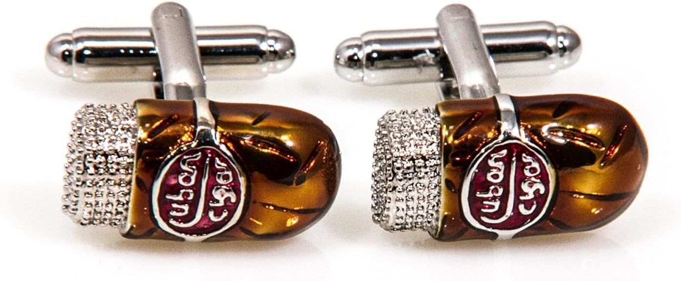 MRCUFF Cuban Cigar Pair Cufflinks in a Presentation Gift Box