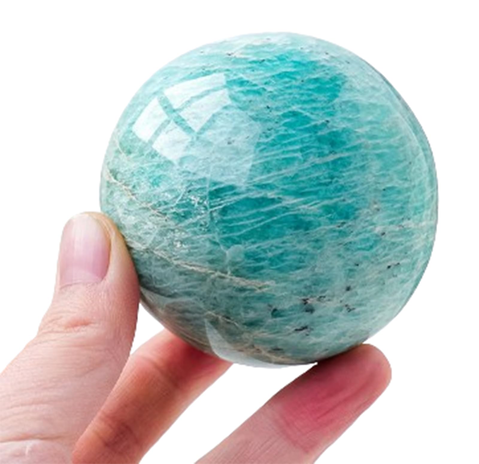 AUOQKQUT Crystal Ball Divination Sphere with Stand Crystals Gemstone Decorative Ornaments for Living Room Bedroom Gifts,55~60mm