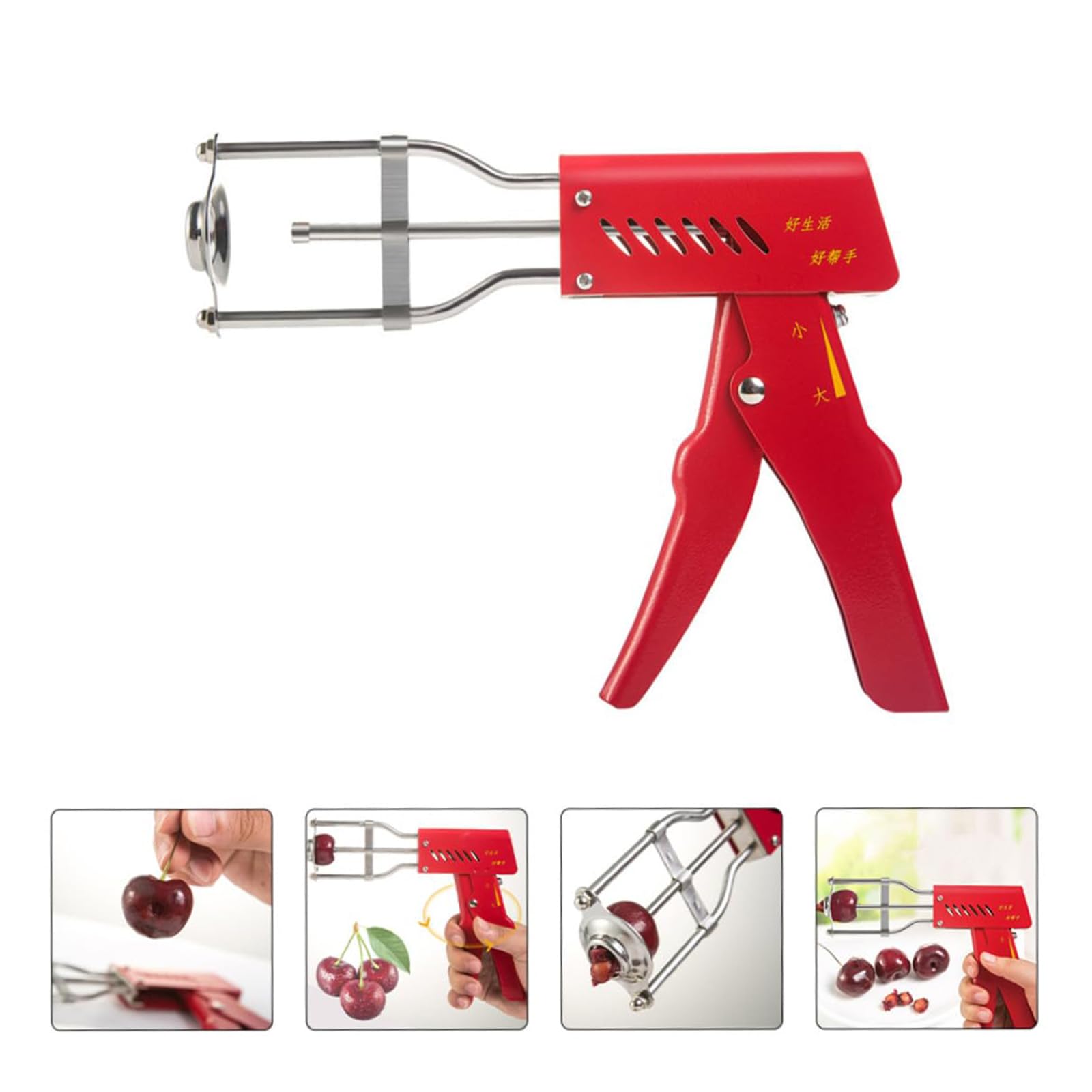 Obstentkerner, Edelstahlkernentferner, müheloser Griff, leicht zu reinigen, tragbares Design für den Heimgebrauch