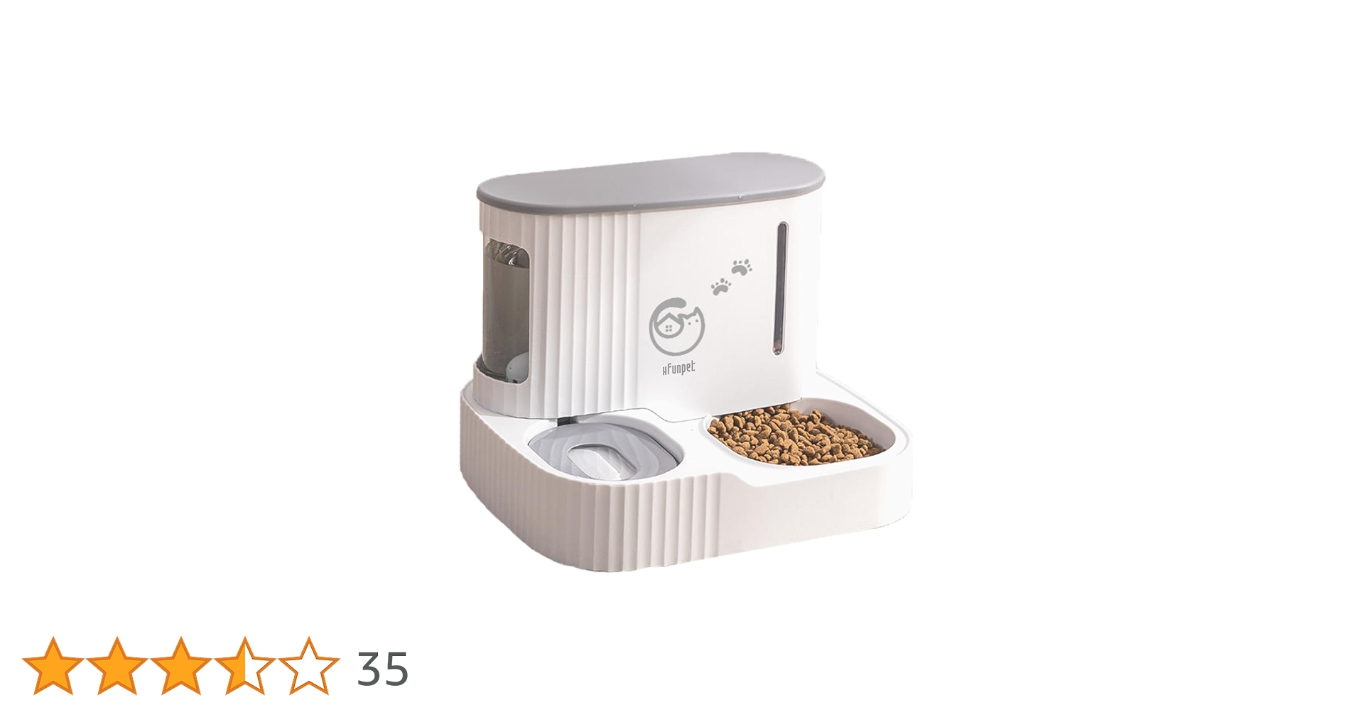 Amazon | HFunpet 自動給餌器 餌やり 自動給水器 猫 犬 重力式 電源