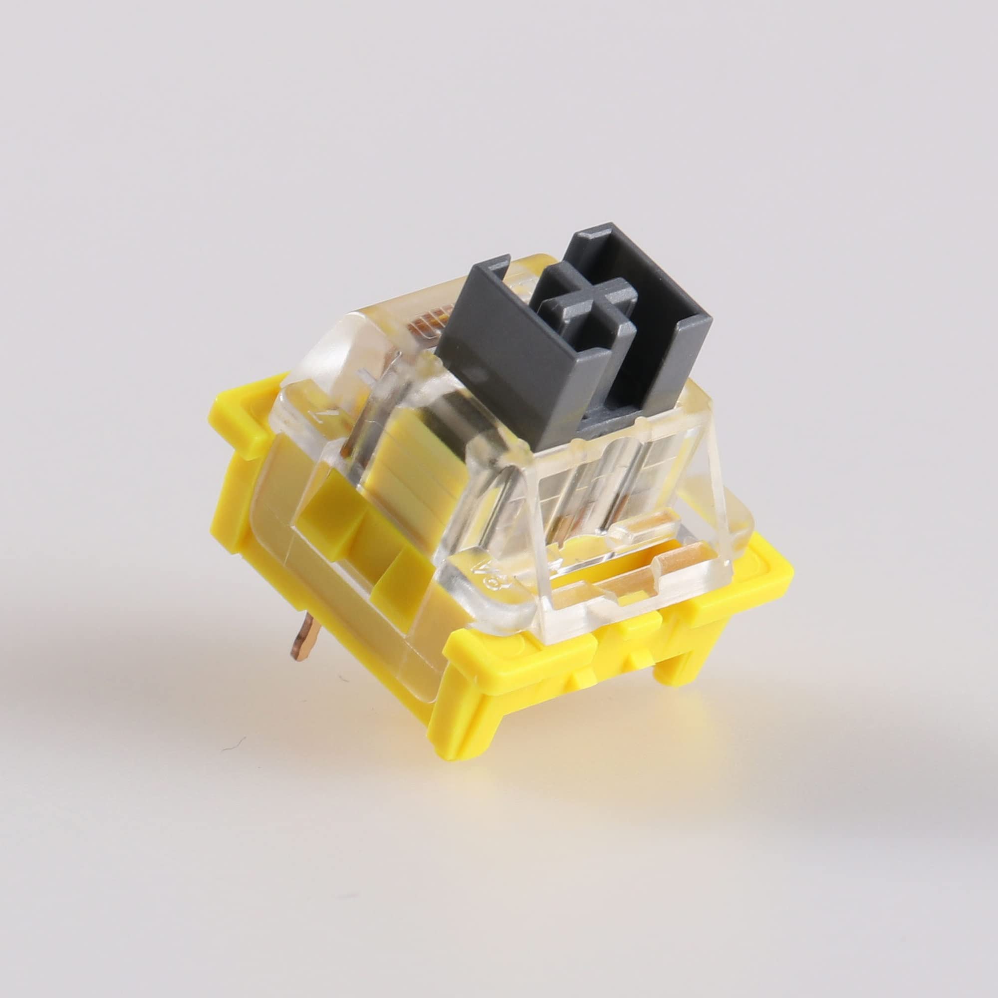 Outemu Silent Clicky Linear Tactile Switch, 3Pin Pre-Lubed RGB MX Stem Similaire Holy Panda Switch pour Clavier De Jeu Mécanique Personnalisé (Color : Speed Silver, Size : 110PCS)