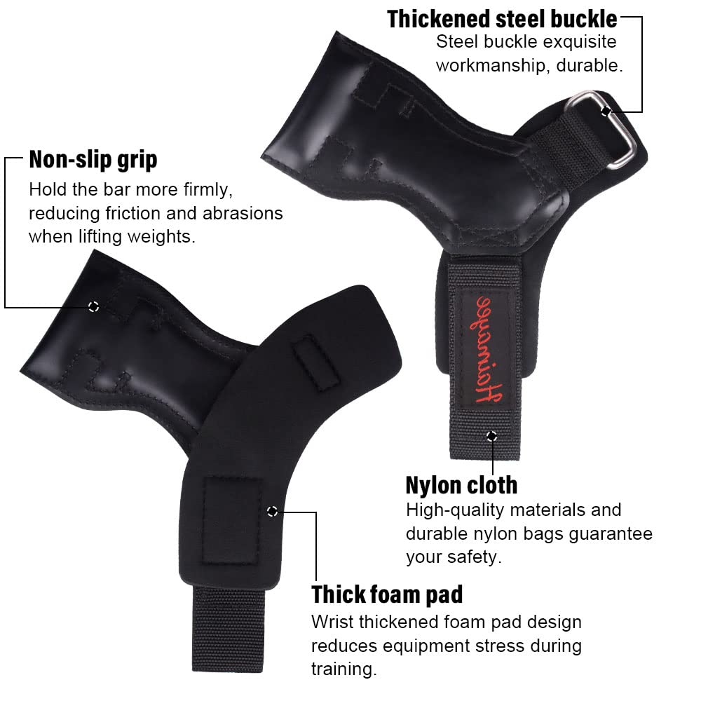 Sollevamento Grips Cinghie Guanti per Sollevamento Pesi Regolabile per Ollevamento Pesi Fitness Bodybuilding