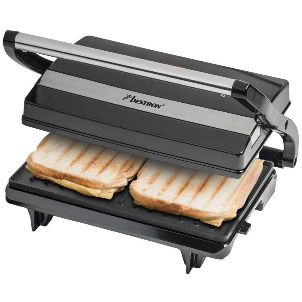 Bestron Grill Elektryczny, Czarny, 22,5 x 14 cm