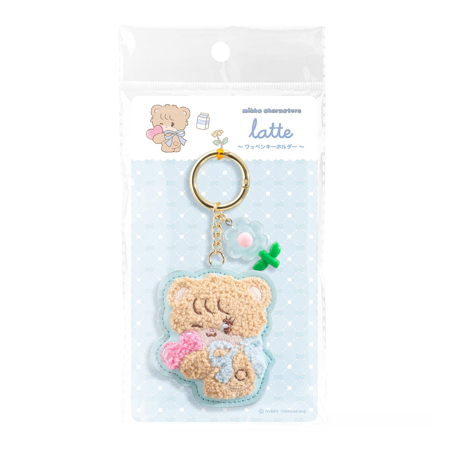 Amazon.co.jp: マルカ(Maruka) Mikko ワッペンキーホルダー ラテ