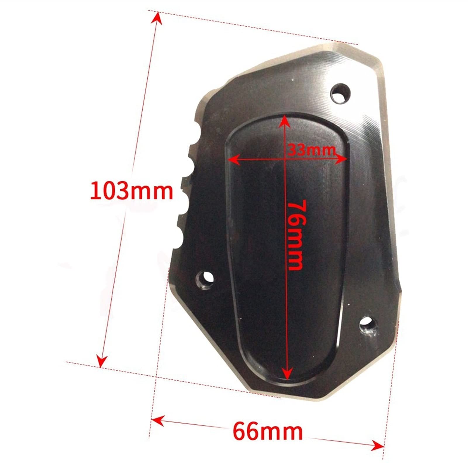 WOODEY Support Latéral Moto Plaque Agrandissement Béquille Pour Suzuki GSX-S1000 & V-Strom