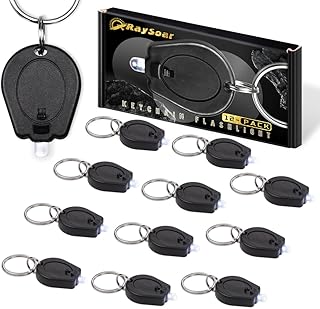 12 Pack Ultra Bright Mini LED Keychain Flashlight, Small Key Ring Flashlight, Portable LED Keychain Light