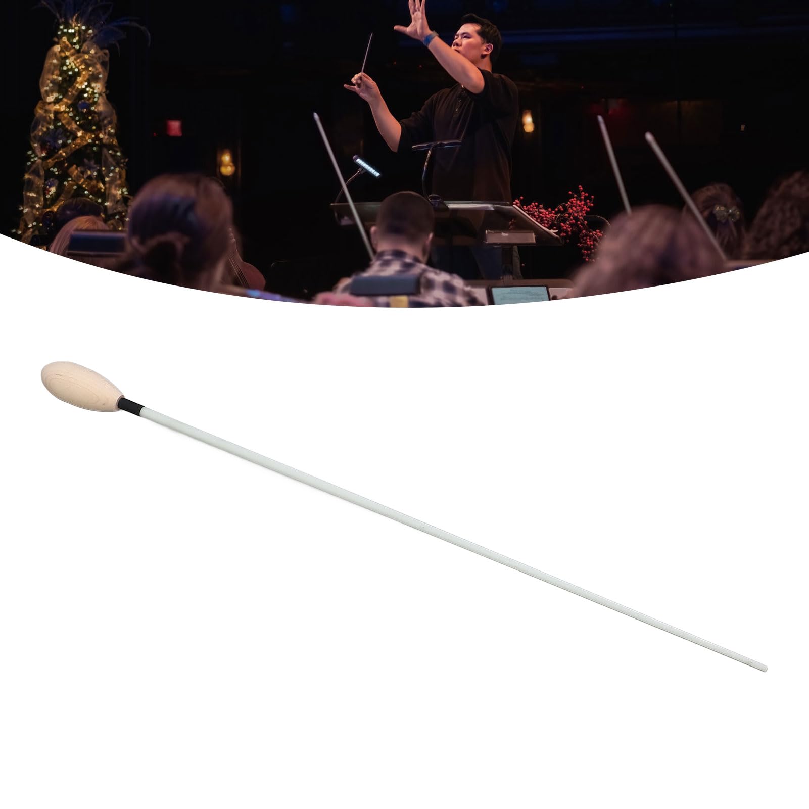 Bacchetta Da Direttore D'Orchestra In Legno E Fibra Di Vetro - 45 Cm, Per Concerti E Esibizioni - Foto 6