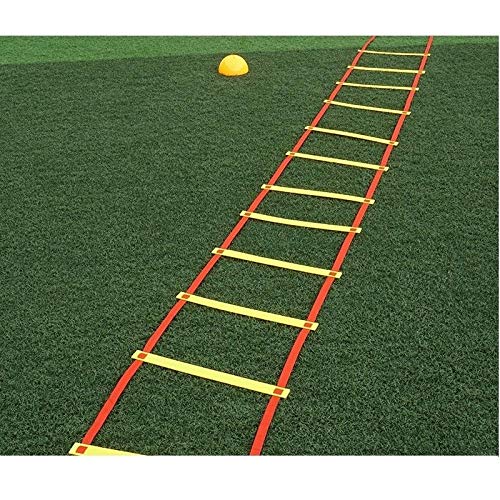 UUAPEERJ échelle agilité Équipement d'entraînement de Football échelle de Rythme échelle de Tabulation échelle d'agilité Formation Taekwondo Basket-Ball Grille de Remise en forme-10 mètres 20 nœuds Cover