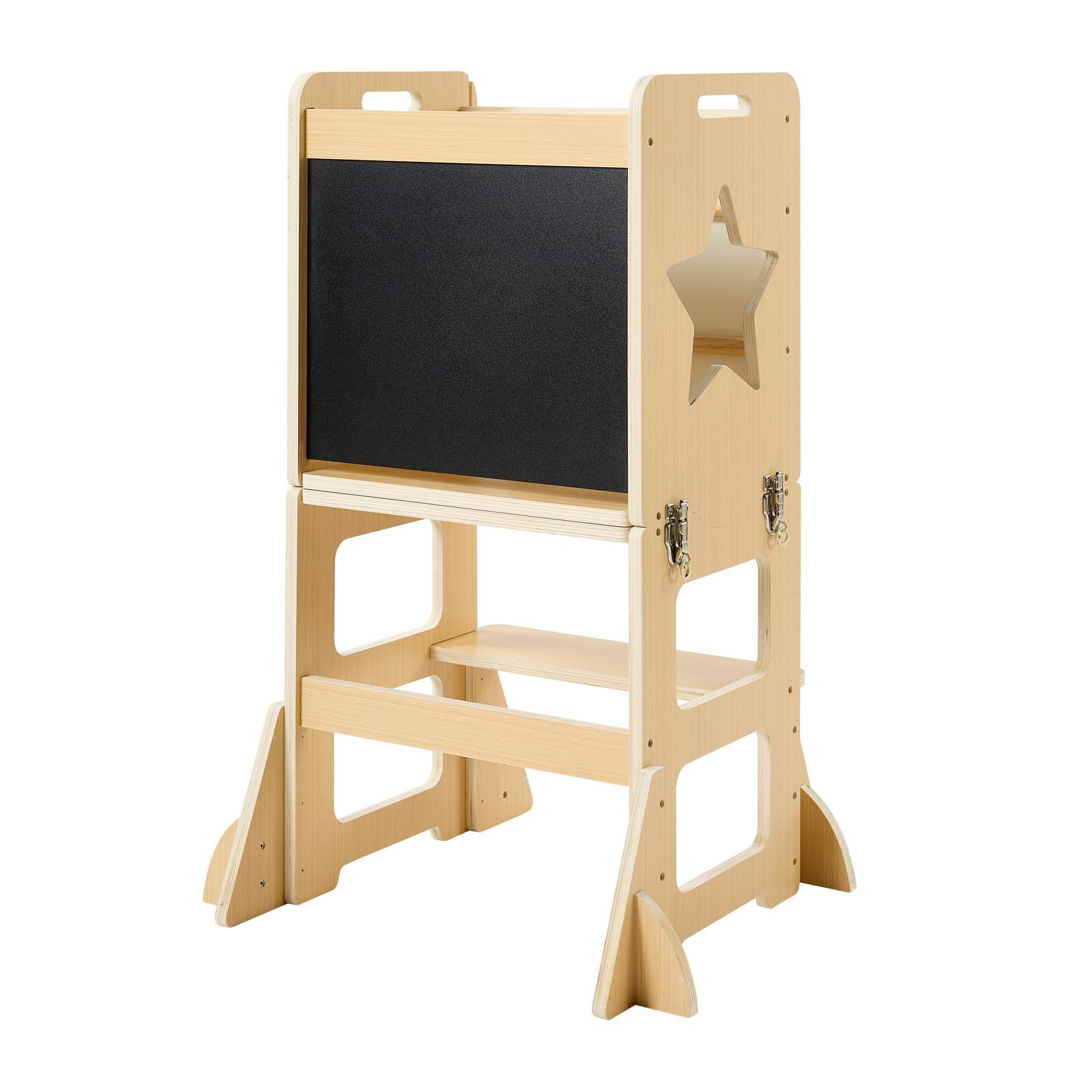 VEVOR Set Tavolo e Sedia Montessori per Svezzamento, Torre Apprendimento