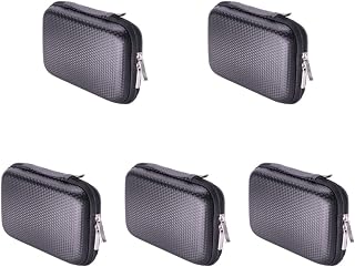 Milisten Headphone Cell Black Cable Pocket Accessories Shockproof Storage Earbuds Pouch Multipurpose Carrying Bag Organizer Phones Bank Electronic Travel Hard Power Case Eva Accessory Usb