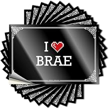 I Love Brae Door Decorations for Bedroom Humor DIY | Motivational Decal Water Removable Vinyl Sticker Decal12X18CM