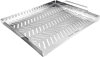 BBQ Grill Pan for Vegetables, Grill Topper Stainle...