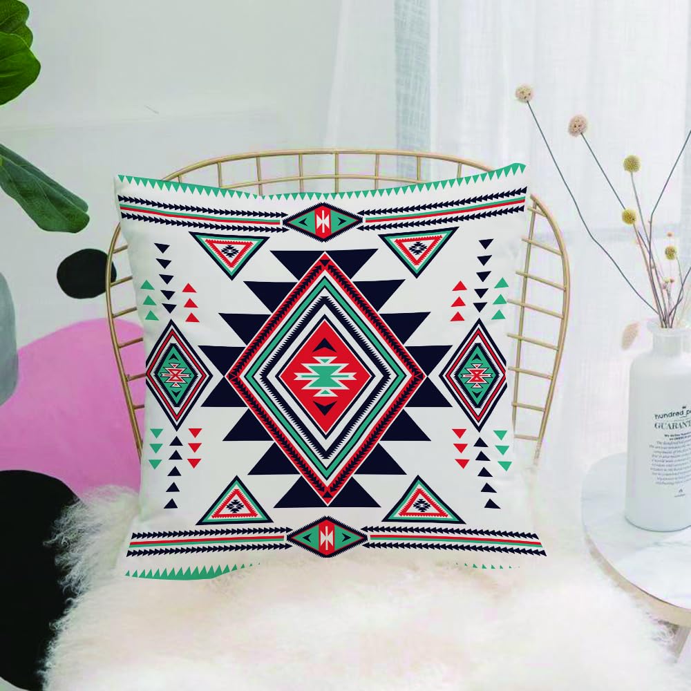 HYOSXW Cushion Cover,Throw Pillow Case Home Decorative for Living Room Bedroom Sofa Chair 16X16 Inch,indian,tribal,totem,america,geometric decorative pattern,Pillowcase 40X40cm