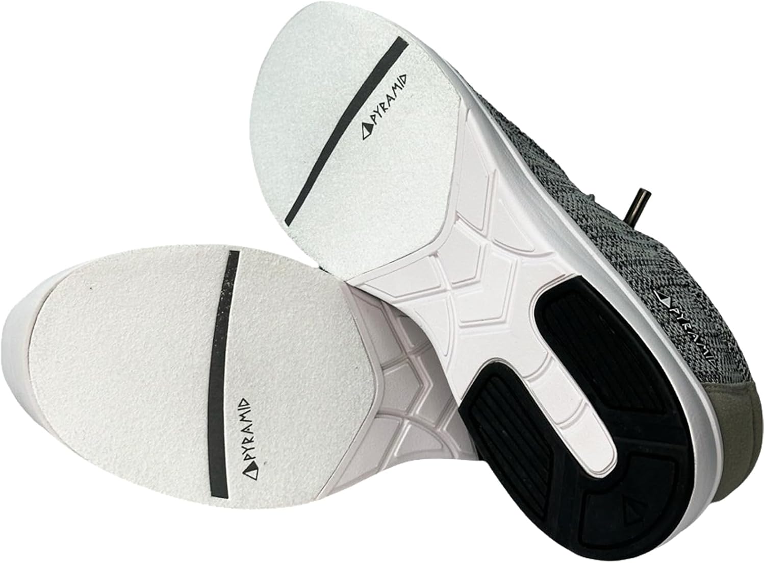 Pyramid Men’s Path Lite “Hey Bro” Slip-On Knit Bowling Shoes - Lightweight Seamless Design, Athletic Fit, Breathable Knit Upper, Universal Slide Soles