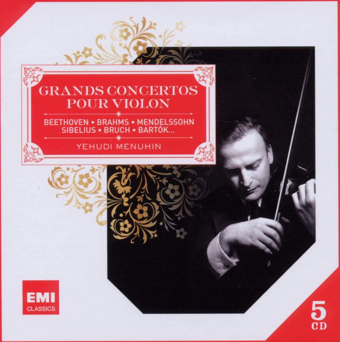 Les Grands Concertos Pour Violon Par Yehudi Menuhin [Audio CD] Menuhin, Yehudi; Yehudi Menuhin and Beethoven, Mendelssohn, Paganini