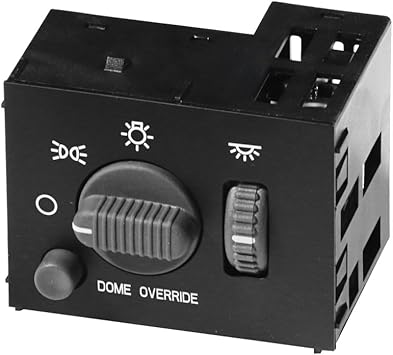 Headlight Instrument Panel Dimmer Dome Lamp Switch Gray Knob - Replaces 15755595, 15738843, D1534G, SW2157 - Fits Chevy Avalanche, Silverado, Tahoe, ...