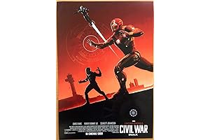 Captain America Civil War Original Mini Sheet IRON MAN Version Movie Poster 9x13 MARVEL