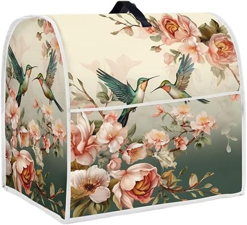 Youngerbaby Cubierta para mezclador de soporte con estampado de colibríes, compatible con mezclador de cocina de 4.5 a 5 cuartos de galón, cubierta