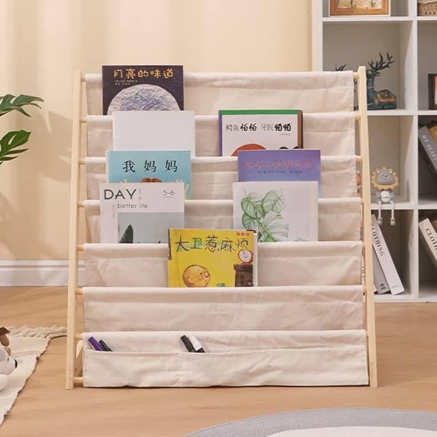 Amazon.co.jp: Yubbuioブックスタンド 絵本ラック 3/6段 キッズ