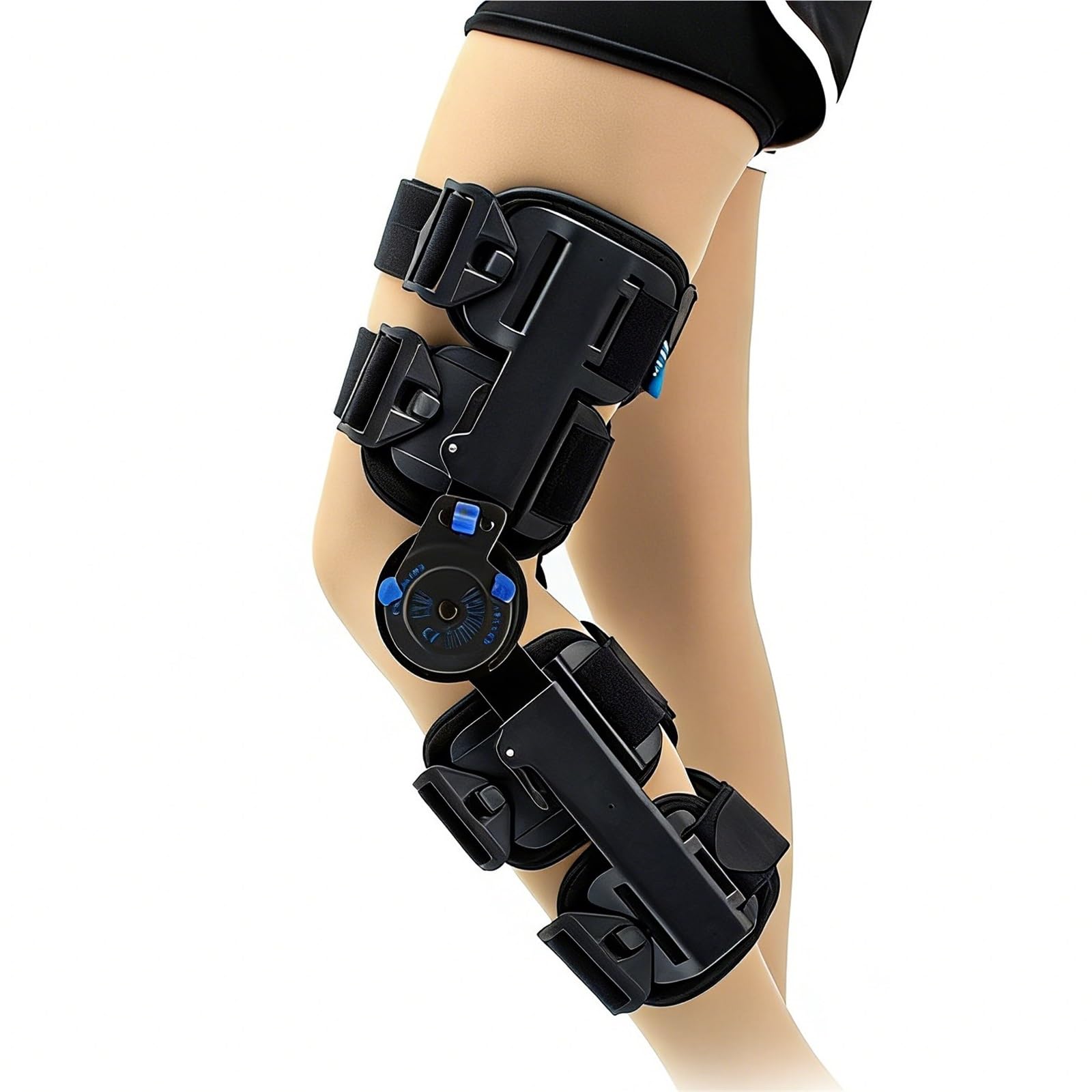 Tutore Ginocchio Articolato Regolabile ROM Supporto Ortopedico Post Operatorio Stabilizzatore perLegamenti ACL MCL Menisco Osteoartrite e Riabilitazione Ginocchiera Posturale Ambidestra