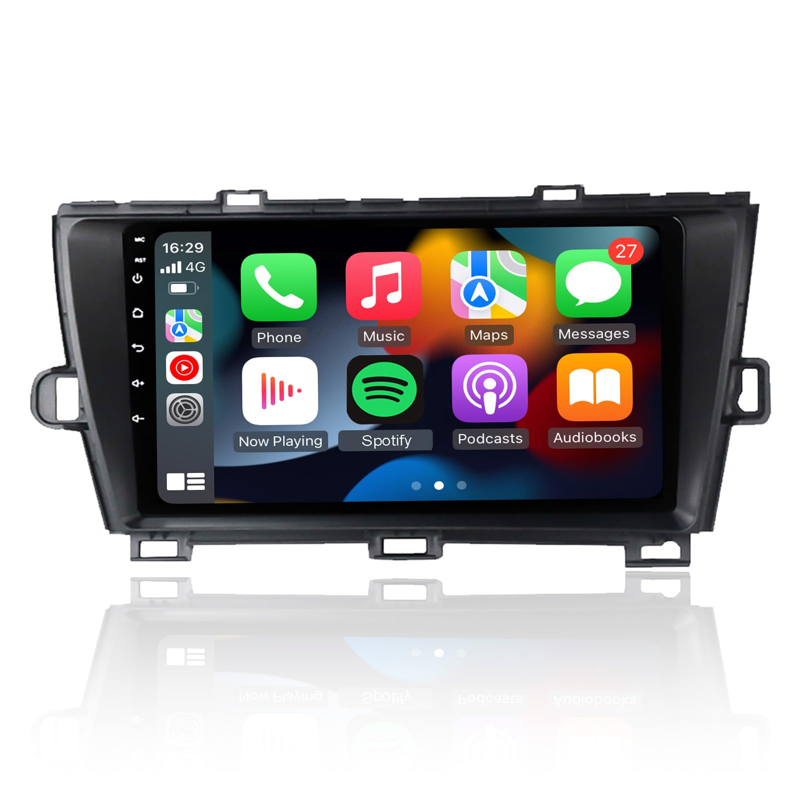 EZoneTronics Android 13 Radio Coche para Toyota Prius 2010-2015 con Carplay Android Auto 9 Pulgadas Pantalla táctil navegación GPS Bluetooth USB WiFi FM/RDS DSP MirrorLink Player 2G RAM +32G ROM
