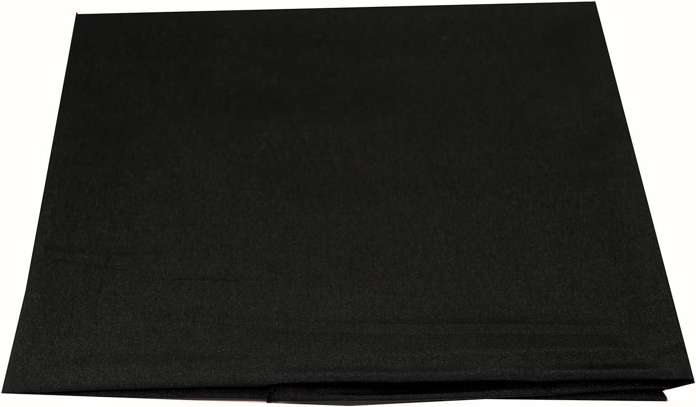 Rose FlavorPremium Cotton Blend Broadcloth Poplin Fabric for Costumes and Crafting by The Yard(Black,1 Yard)