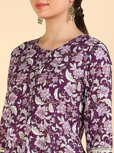 Image of Maaesa Anarkali Kurta Dupatta Set for Women