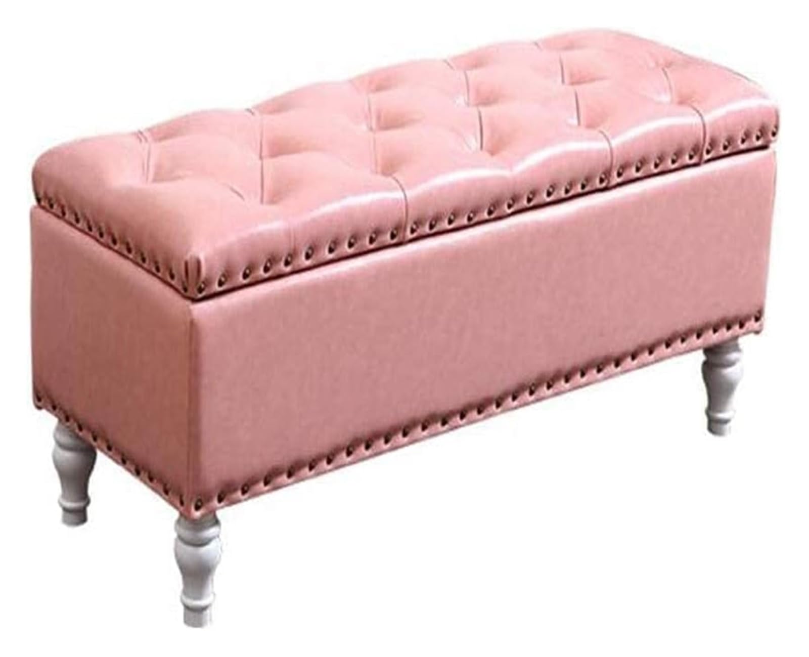 Repose-Pieds Ottoman Pliable en Simili Cuir pour Gagner de l'Espace dans la Chambre