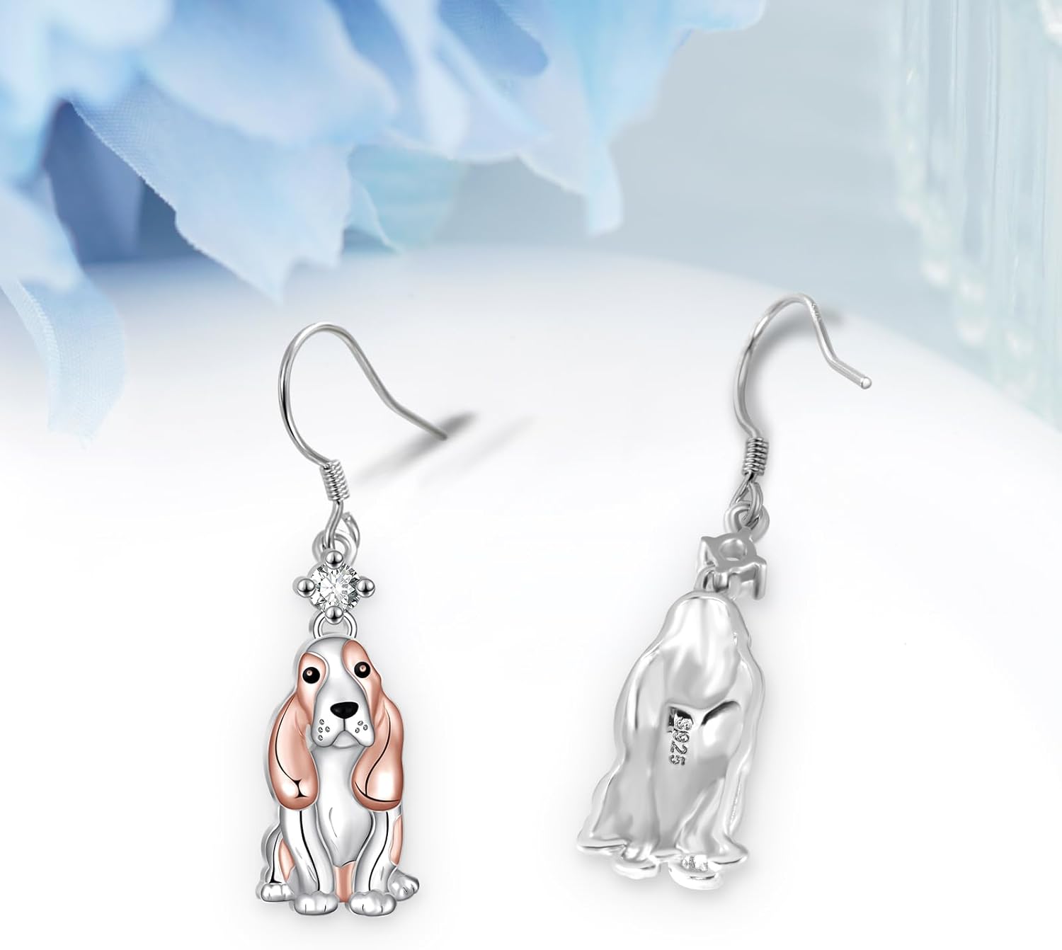 Dachshund/Schnauzer/Corgi/Basset Hound Earrings 925 Sterling Silver Dog Earrings Cute Animal Puppy Dog Jewelry Gifts for Women