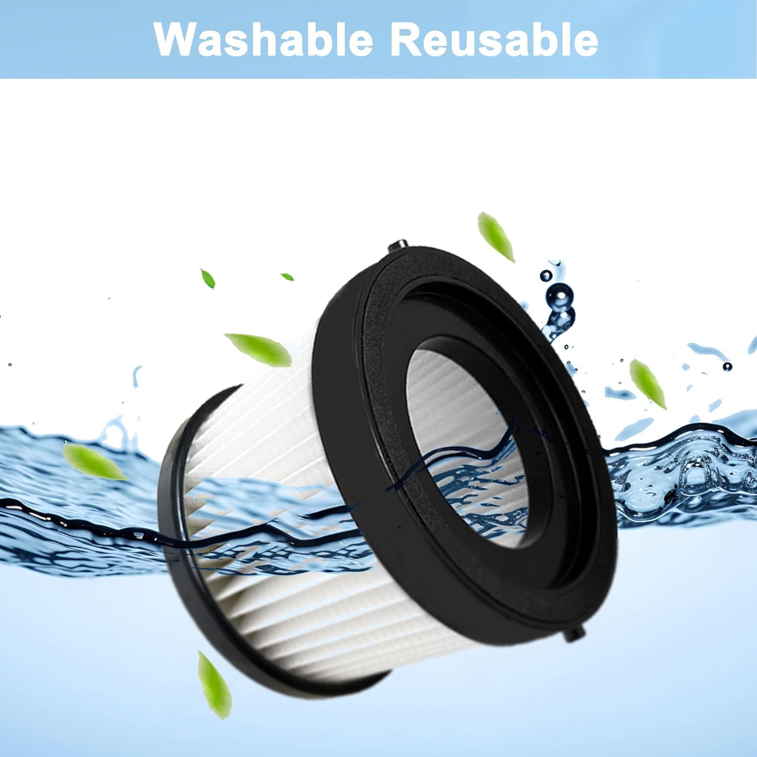 6 Pack DCV501HB DCV5011H Replacement HEPA Filters attachment Compatible With DEWALT 20V Cordless Handheld Vacuum Cleaner Washable And Reusable Accessories - Image 4