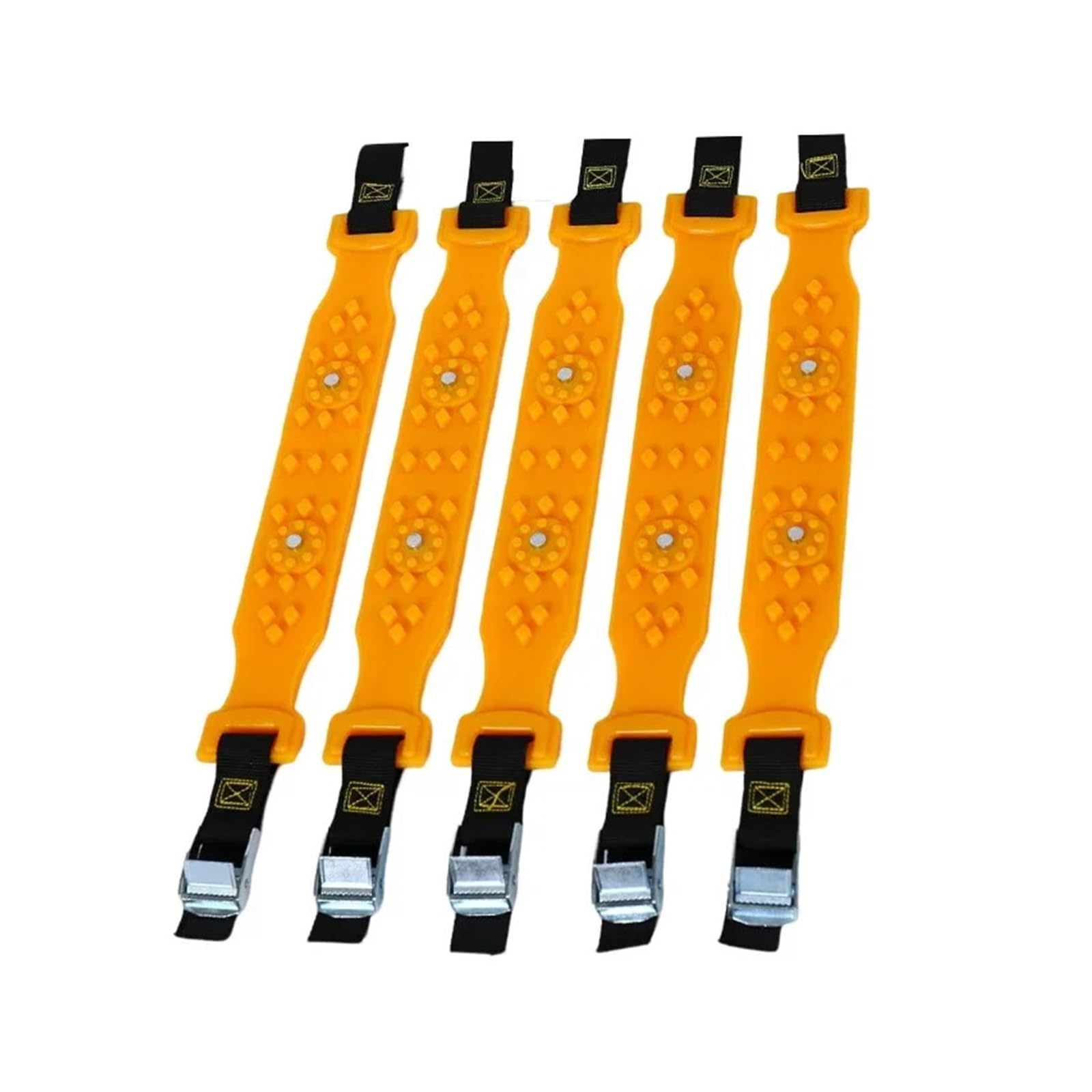 Cadenas de nieve for coche, cadenas de emergencia for neumáticos, cadenas antideslizantes for neumáticos de coche, for nieve, barro, arena y carretera.(5 pcs)