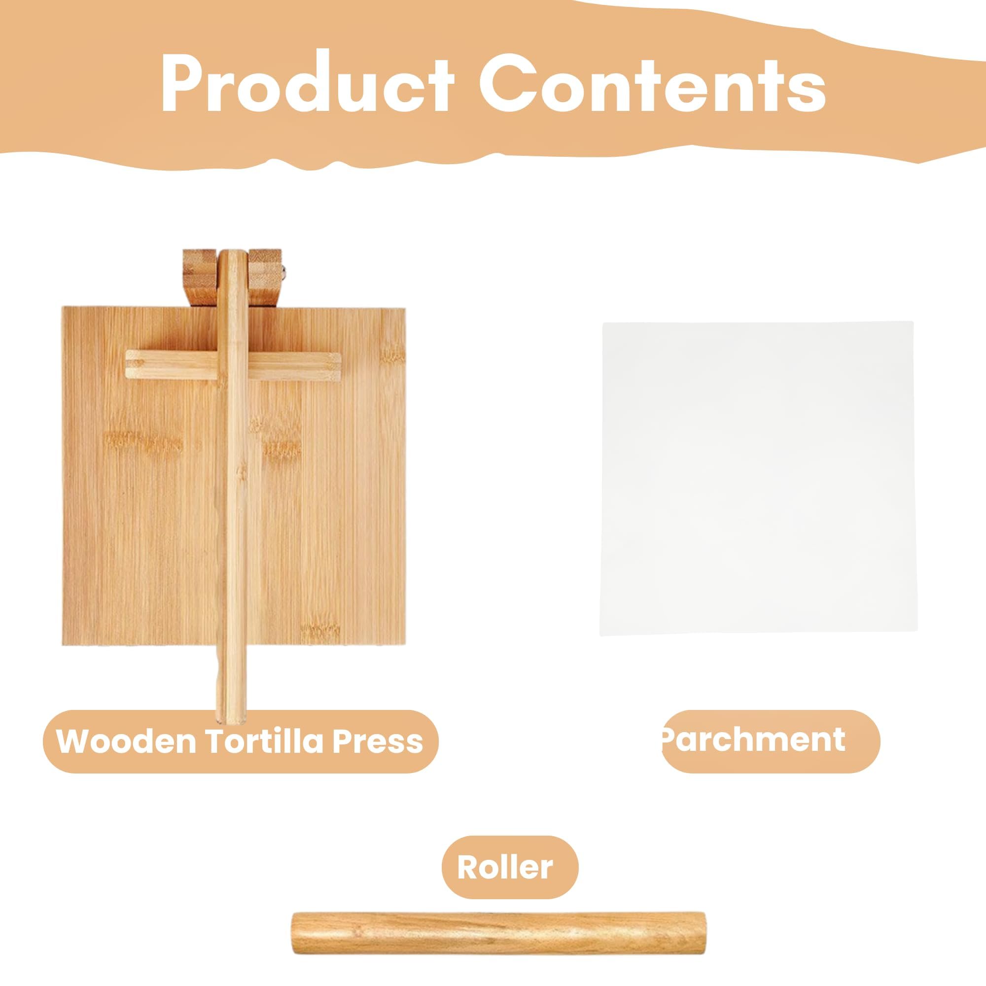 Bamboo Tortilla Press - Make Authentic Tortillas! -2