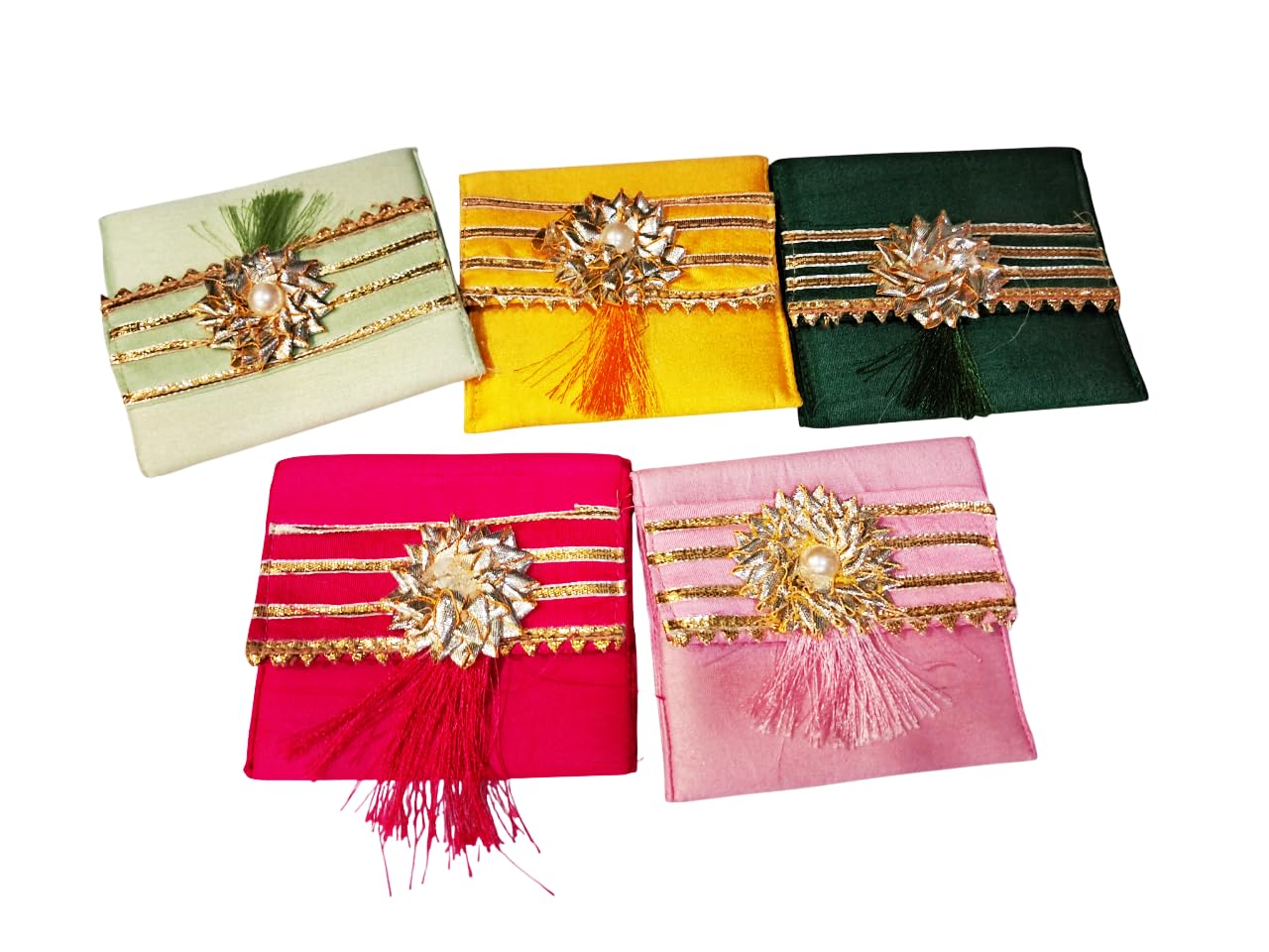 Brown Leaf Small Ginni Coin Purse Pouches wallet For Wedding Haldi Mehndi Ceremony Diwali Return Gifting Small Bags (10)-image-0