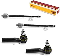 Vista 114 de Metrix Premium Chassis Parts - Kit de 4 piezas de extremos de barra de acoplamiento frontal exterior e interior compatible con Nissan Pathfinder