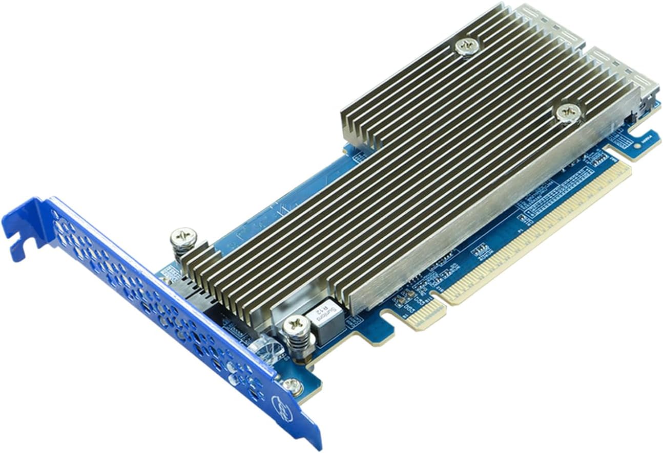 Rocket 7624A PCIe Gen5 x16 to 2-MCIOx8 NVMe RAID Adapter