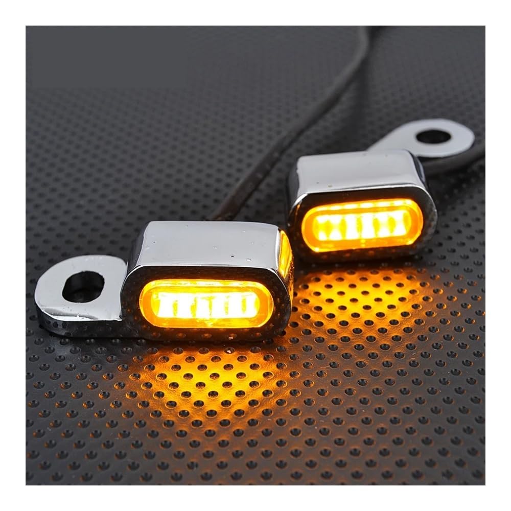 Clignotant de Moto Mini Clignotants pour Motos, 2 Pièces, Feux De Course, Clignotants De Guidon, Lampes pour Ha&rley Davidson pour Touring