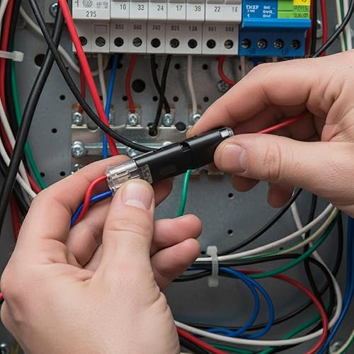 Miniatura 4 de Double Wire Plug in Connector with Locking Buckle, Flame Retardant Locking Wire Quick Connectors for LED Lighting, Suitable for Emergency Repairs,