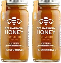 Bee Harmony Turmeric Infused Honey, 12 OZ, Pack of 2