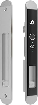 Smart Lock for Sliding Door & Windows, 4-in-1 Keyless Entry with Fingerprint, Card, Mechanical Key & App Control, Rechargeable Battery, Compatible with Tuya App, Design for Outdoor Garden & Indoor Use