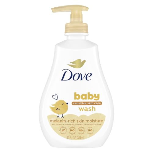 Image of Baby Dove Sensitive Baby Wash Melanin-rich Skin Nourishment For Baby Bath Time Tear-Free and Hypoallergenic 13 fl oz