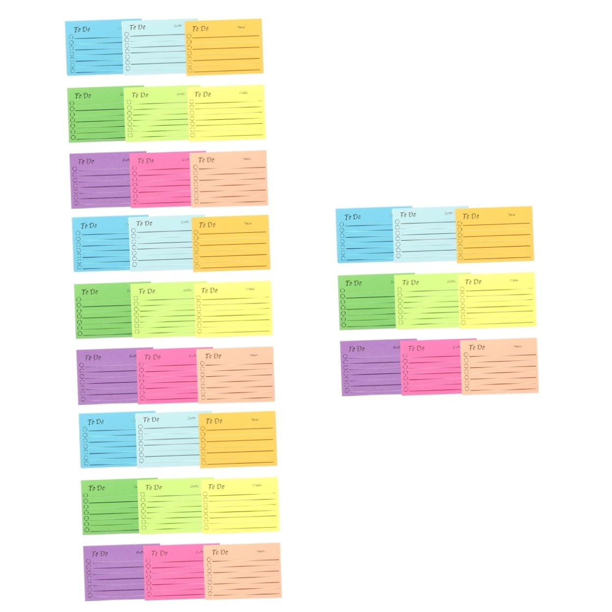 VILLCASE 36piezas Fluorescentes Autoadhesivas Para Multiusos Para Recordatorios y Organización Escolar