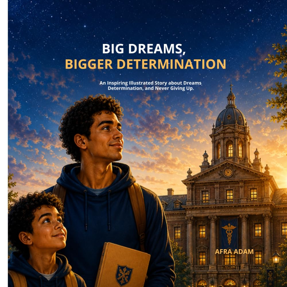 Big dream bigger determination.: An inspiring Illustrated about dreams determination and never giving up.