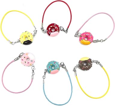 QIUTIMIY Mini Doll Accessories Cute Donut Style Decorative Crossbody Charms for 1517cm Dolls Wearable Props No Doll No Clothes