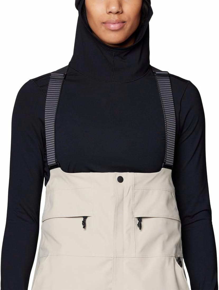 Mountain Hardwear, Powder Maven Bib - Women's, Fossil/Black, M/Reg