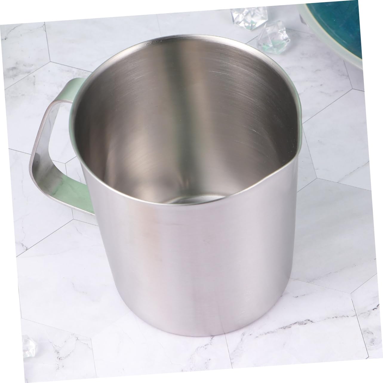 Taza Medidora Inoxidable con Graduación Utensilio de Cocina para Hornear Ligero y Duradero Fácil de Limpiar para Líquidos y Sólidos Repostería y Cocina Diaria